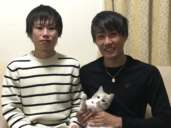 息子と猫